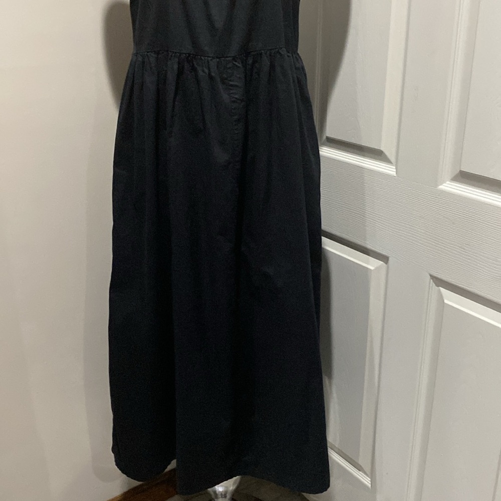Old Navy - NWOT - Black Cotton Dress With Pockets Adj Straps “L” - Picture 10 of 12